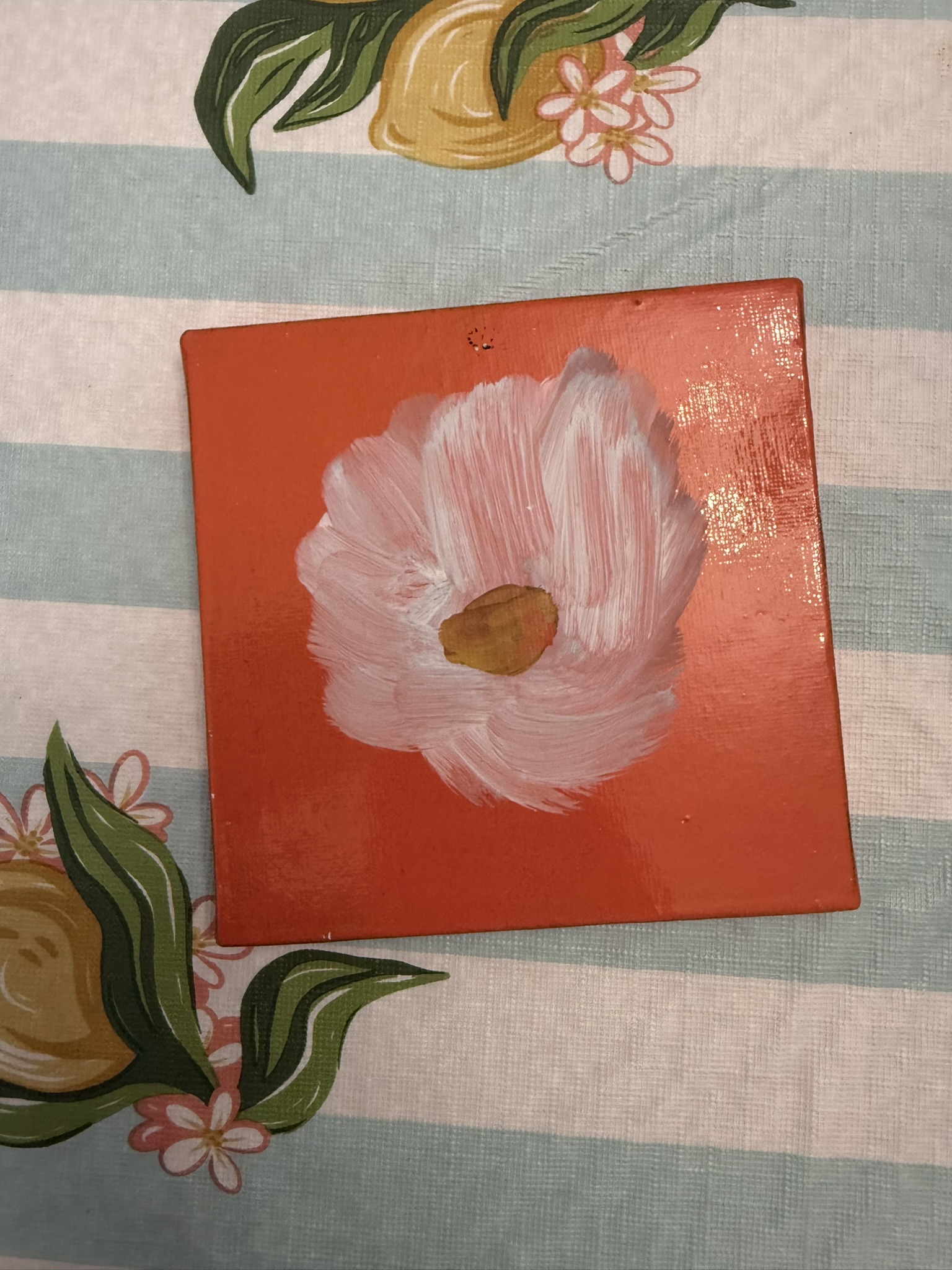 Untitled No. 51 — Acrylic and gold leaf on mini canvas